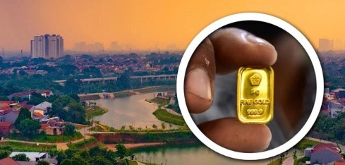 Harga emas dunia mencatat lonjakan luar biasa sebesar 26% sepanjang tahun 2024. (Foto:X@kegblgnunfaedh)